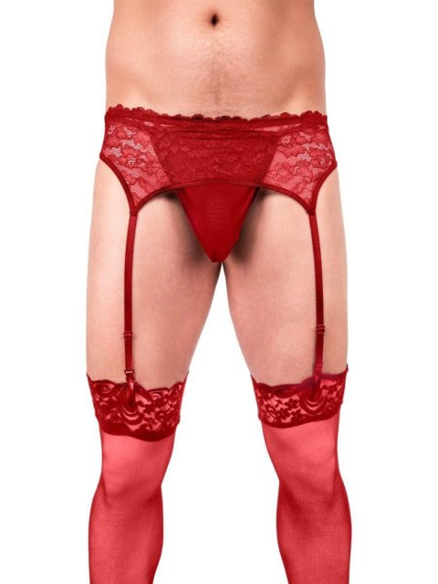 Intimate Distribution Prowler Red Lace Garter Set Xlarge