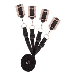 ONE-DC B.V. Rosy Gold - Under-Mattress Restraint Set - Black