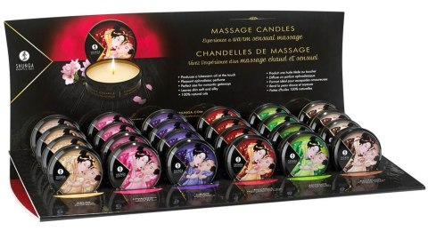 Shunga - EAU ZONE Mini Massage Candle Display
