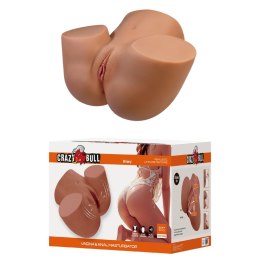 Baile - Boys of Toys Sp. z. o.o. (dystrybutor) Crazy Bull Briony Realistic Vagina & Anal Masturbator with Vibrations - Brown