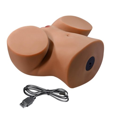 Baile - Boys of Toys Sp. z. o.o. (dystrybutor) Crazy Bull Briony Realistic Vagina & Anal Masturbator with Vibrations - Brown