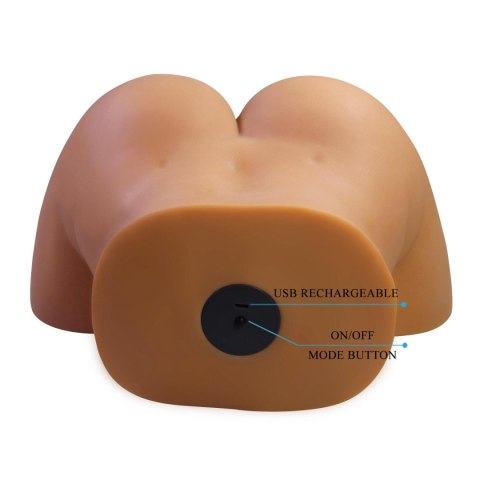 Baile - Boys of Toys Sp. z. o.o. (dystrybutor) Crazy Bull Briony Realistic Vagina & Anal Masturbator with Vibrations - Brown