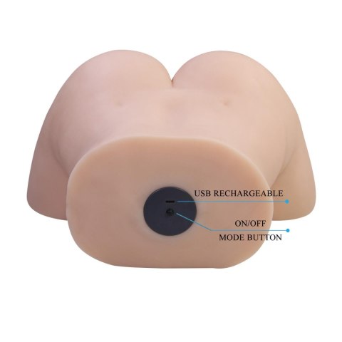 Baile - Boys of Toys Sp. z. o.o. (dystrybutor) Crazy Bull Liora Vibrating Vagina & Anal Masturbator - Flesh