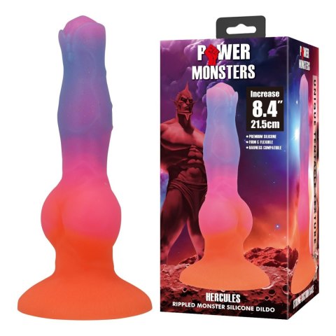 Baile - Boys of Toys Sp. z. o.o. (dystrybutor) Power Monsters Hercules - 21.5 cm Rippled Monster Silicone Dildo