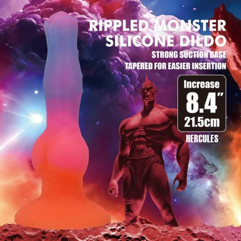 Baile - Boys of Toys Sp. z. o.o. (dystrybutor) Power Monsters Hercules - 21.5 cm Rippled Monster Silicone Dildo
