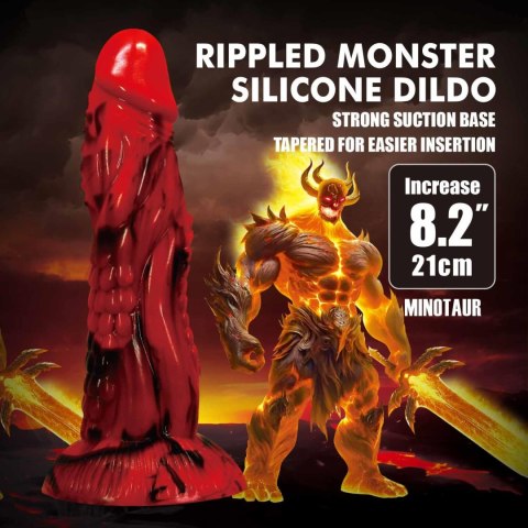 Baile - Boys of Toys Sp. z. o.o. (dystrybutor) Power Monsters Minotaur - 21 cm Rippled Monster Silicone Dildo