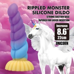 Baile - Boys of Toys Sp. z. o.o. (dystrybutor) Power Monsters Unicorn - 22 cm Rippled Monster Silicone Dildo