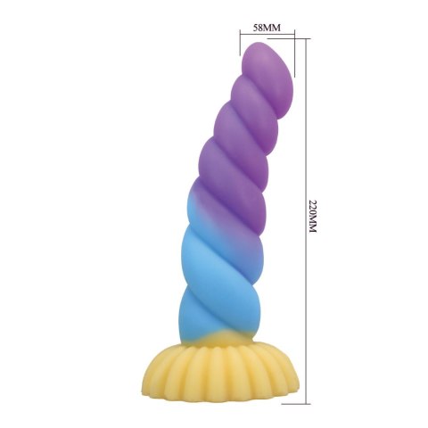 Baile - Boys of Toys Sp. z. o.o. (dystrybutor) Power Monsters Unicorn - 22 cm Rippled Monster Silicone Dildo
