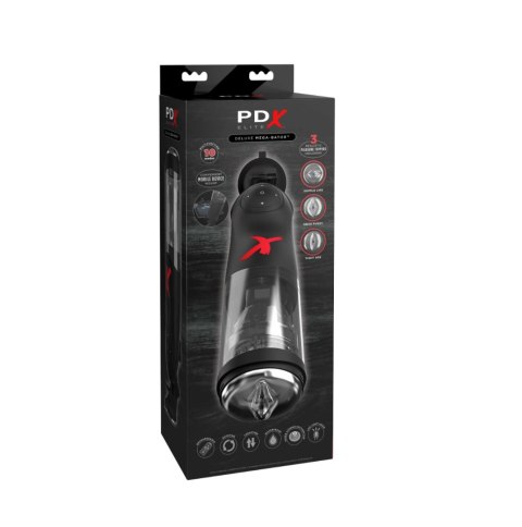 Masturbator Pdx Elite Deluxe Mega-Bator Clear Pipedream