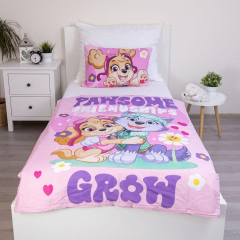 Pościel bawełna 100x135 + 40x60 Psi Patrol róż