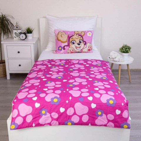 Pościel bawełna 100x135 + 40x60 Psi Patrol róż