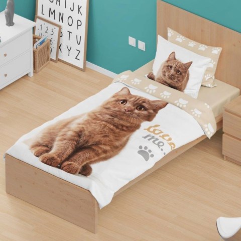 Pościel bawełna 140x200+1p70x90 Kotek