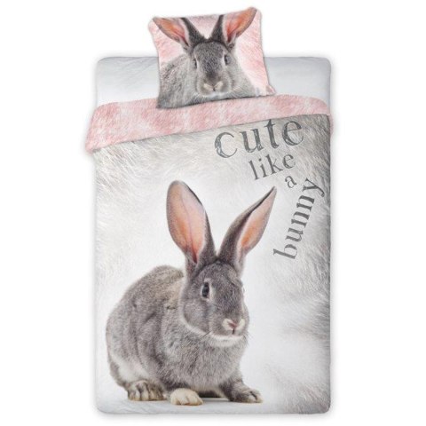 Pościel bawełna 140x200+1p70x90 Królik