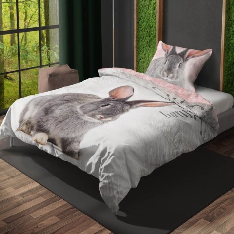 Pościel bawełna 140x200+1p70x90 Królik