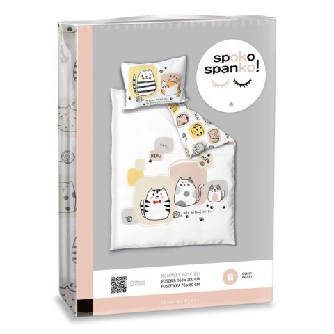 Pościel bawełna 160x200+1p70x80 Spanko 003