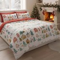 Pościel bawełniana 140x200 + 70x90 świąteczna wzór 080