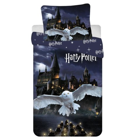 Pościel mikrofibra 140x200+1p70x90 Harry Potter Hedwiga
