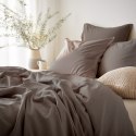 Pościel satyna bawełniana CIEMNY BEŻ 041/220x200