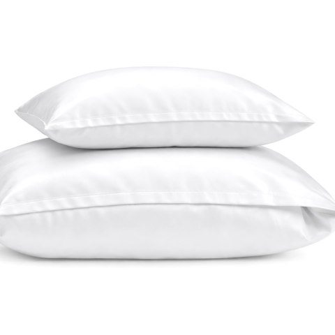 Poszewka hotelowa na zakładkę MONAKO gładka biała/70x80