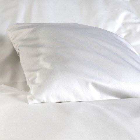 Poszewka hotelowa na zakładkę MONAKO gładka biała/70x80