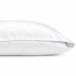 Poszwa hotelowa na zakładkę MONAKO gładka biała/140x200