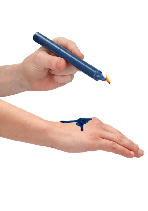 Teasing Wax Candles Large 4-Pack Mixed Color - Wielokolorowy Zestaw Długich Świec Do Bdsm Ouch! by Shots