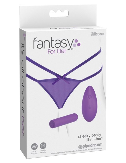 Bielizna z wibratorem Petite Panty Thrill-Her Purple Fantasy For Her