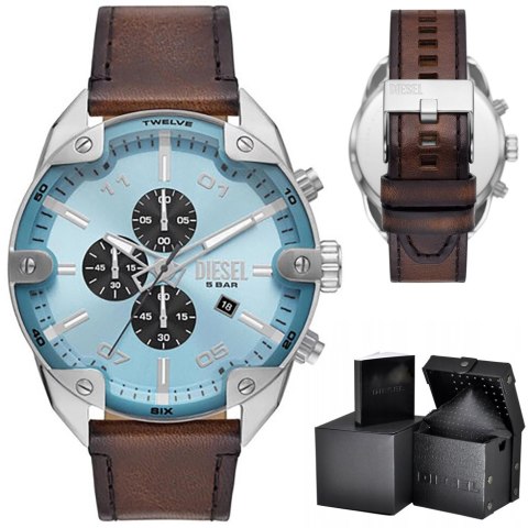 Diesel ZEGAREK MĘSKI DIESEL Spiked Chronograph DZ4606 + BOX