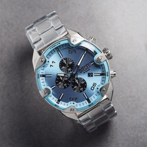 Diesel ZEGAREK MĘSKI DIESEL Spiked Chronograph DZ4655 + BOX
