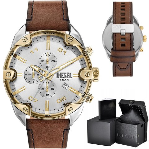 Diesel ZEGAREK MĘSKI DIESEL Spiked Chronograph DZ4665 + BOX