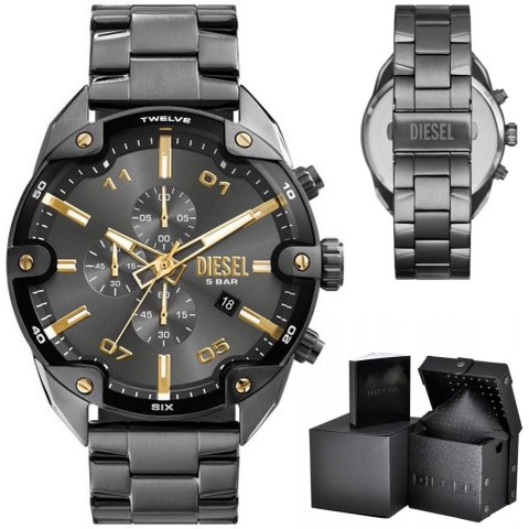 Diesel ZEGAREK MĘSKI DIESEL Spiked Chronograph DZ4669 + BOX