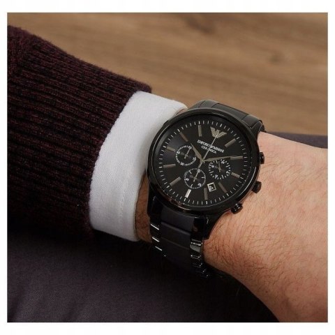 Emporio Armani ZEGAREK MĘSKI EMPORIO ARMANI AR1452 - CERAMICA