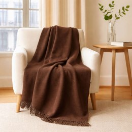 Koc T Bawełniany/BA885/150x200 brąz