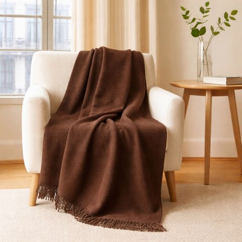 Koc T Bawełniany/BA885/150x200 brąz