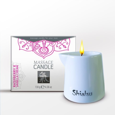 Świeca do masażu Massage Candle Raspberry & Vanilla Cream Shiatsu
