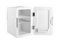 Mini lodówka z lusterkiem do makijażu LED ELLE 4L biała