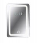 Mini lodówka z lusterkiem do makijażu LED ELLE 4L biała