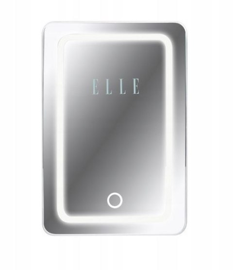 Mini lodówka z lusterkiem do makijażu LED ELLE 4L biała