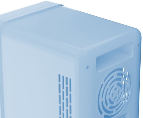 Mini lodówka z lusterkiem do makijażu LED ELLE 4L niebieska