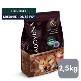 ADDVENA BOOSTED BY SUPERFOODS dla dorosłych psów średnich i dużych ras 2,5kg