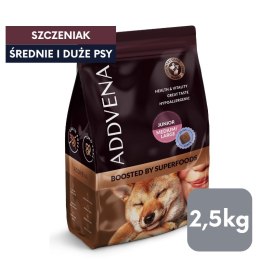 ADDVENA BOOSTED BY SUPERFOODS dla szczeniąt średnich i dużych ras 2,5kg