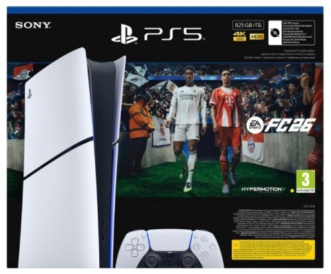 Konsola Sony PlayStation 5 Digital 825GB + EA Sports FC26