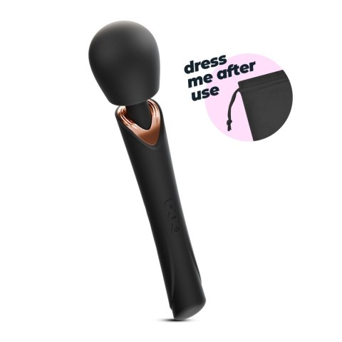 Crushious - Lunyvan S.L. CRUSHIOUS HOLLY RECHARGEABLE WAND MASSAGER BLACK