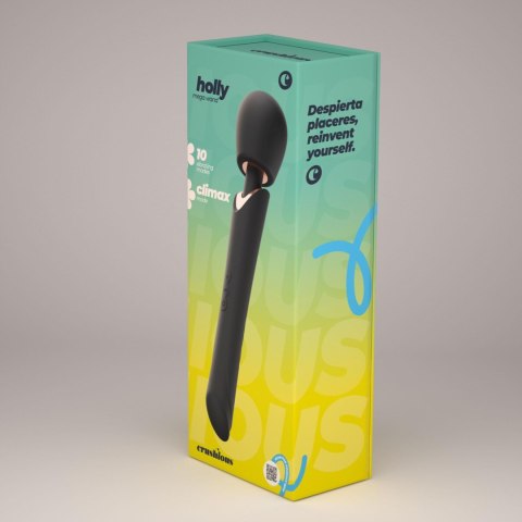 Crushious - Lunyvan S.L. CRUSHIOUS HOLLY RECHARGEABLE WAND MASSAGER BLACK