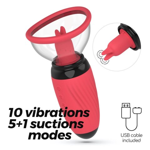 Crushious - Lunyvan S.L. CRUSHIOUS SCARLET VULVA PUMP RECHARGEABLE STIMULATOR
