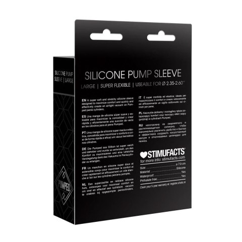 SHOTS Silicone Pump Sleeve - Large
