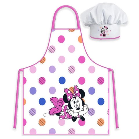 Fartuszek dziecięcy z czapką Myszka Minnie