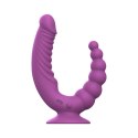 ONE-DC B.V. Teazers - Double Vibrator with Suction Cup and Remote - Purple
