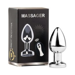 Boys of Toys Sp. z o.o. Metal Butt Plug M Vibrator USB - Remote Control