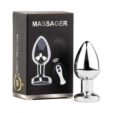 Boys of Toys Sp. z o.o. Metal Butt Plug M Vibrator USB - Remote Control